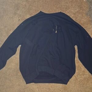 ripped black sweater